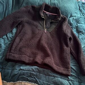 Tommy Hilfiger Black Sherpa Women's Sweater